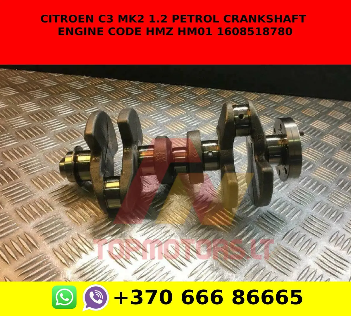 Citroen C3 Mk2 1.2 Petrol Crankshaft Engine Code Hmz Hm01 1608518780 1