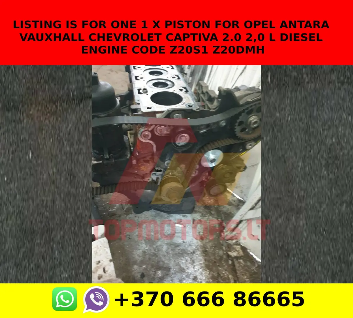 Listing Is For One 1 X Piston For Opel Antara Vauxhall Chevrolet Captiva 2.0 2,0 L Diesel Engine Code Z20s1 Z20dmh 2