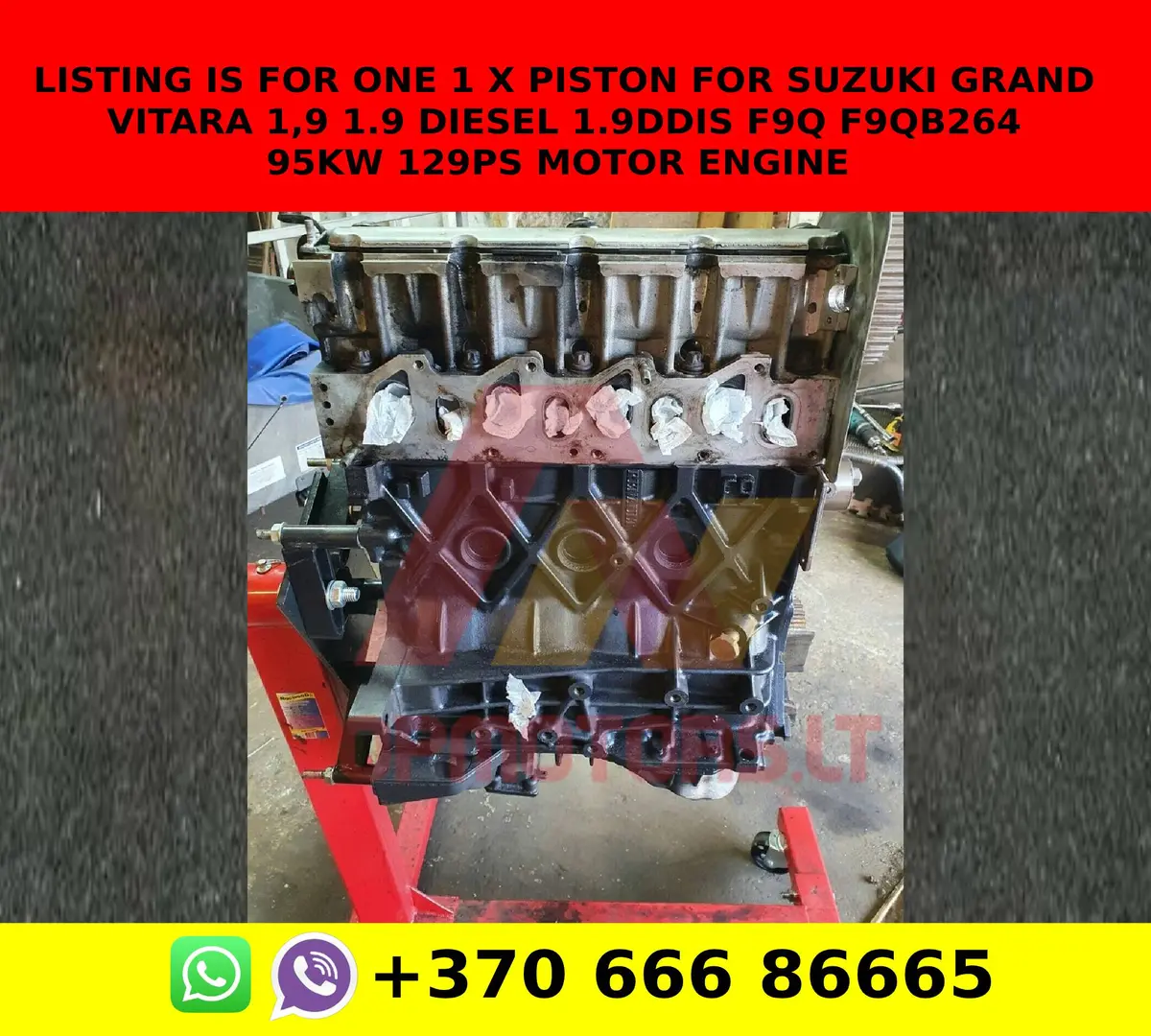 Listing Is For One 1 X Piston For Suzuki Grand Vitara 1,9 1.9 Diesel 1.9Ddis F9q F9qb264 95Kw 129Ps Motor Engine 1