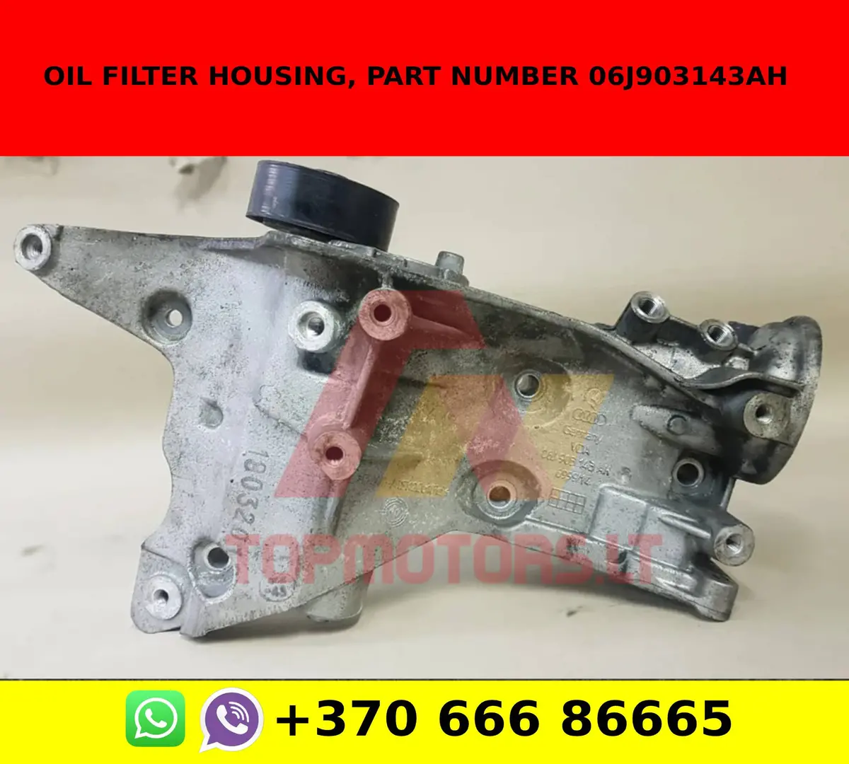 Oil Filter Housing, Part Number 06J903143ah 1