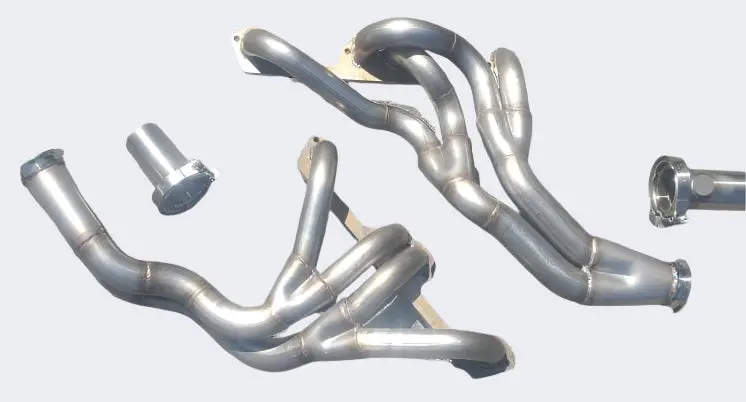 Small Block A, B, And E Body Tri-Y Under Chassis Headers - 304 Stainless Steel 1