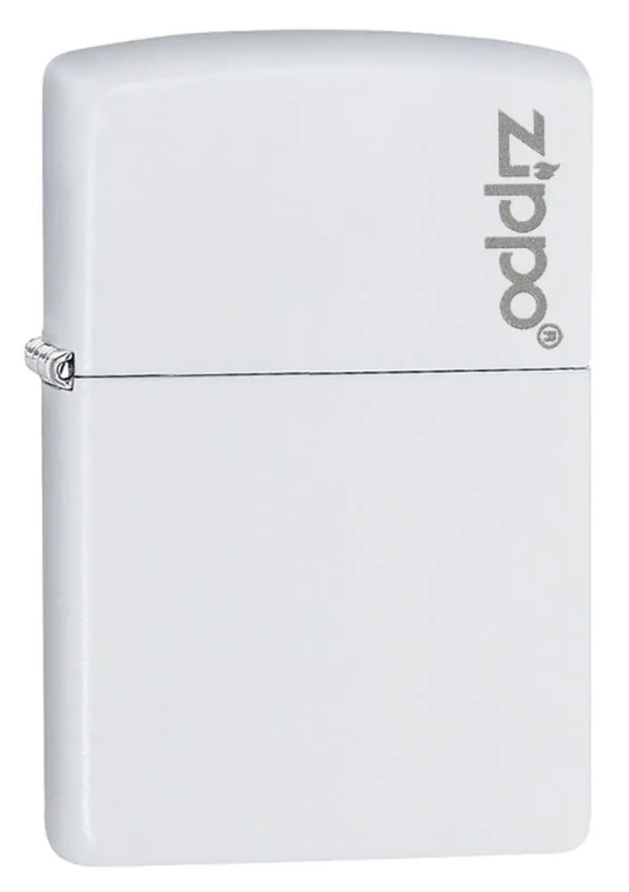 Classic White Matte Zippo Logo 1