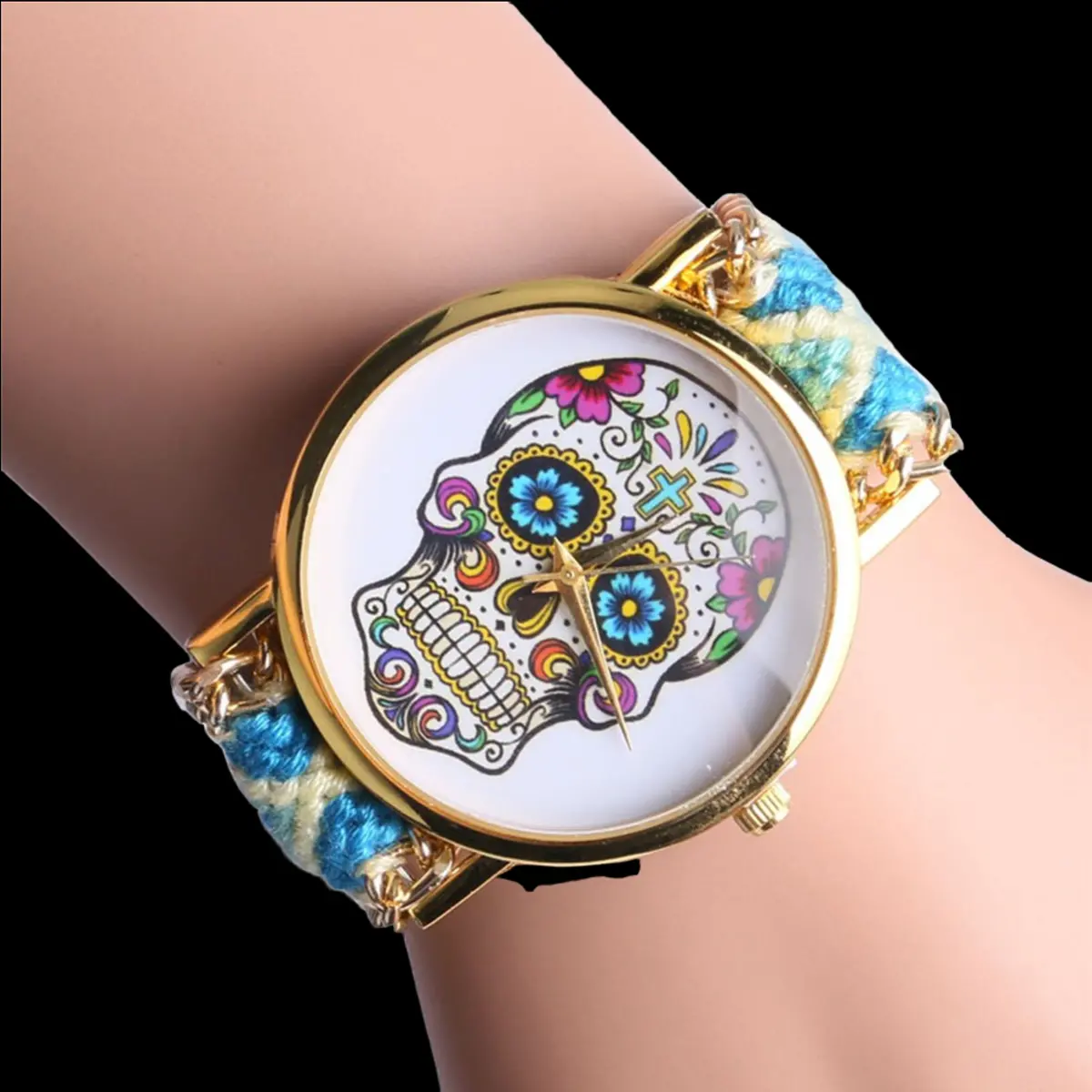 Hand-Knit Sugar Skull Watches 3