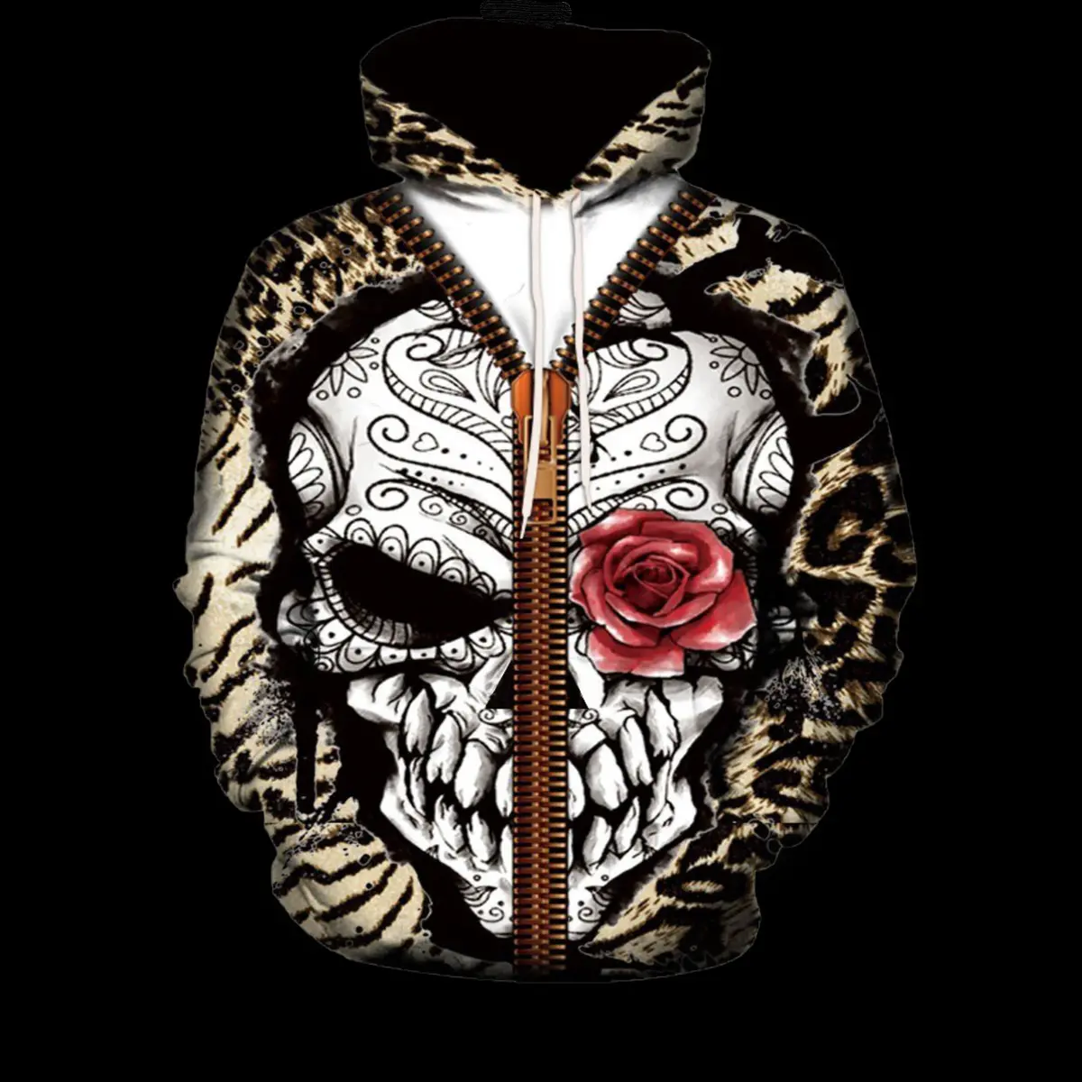 Skull & Rose Hoodie 1