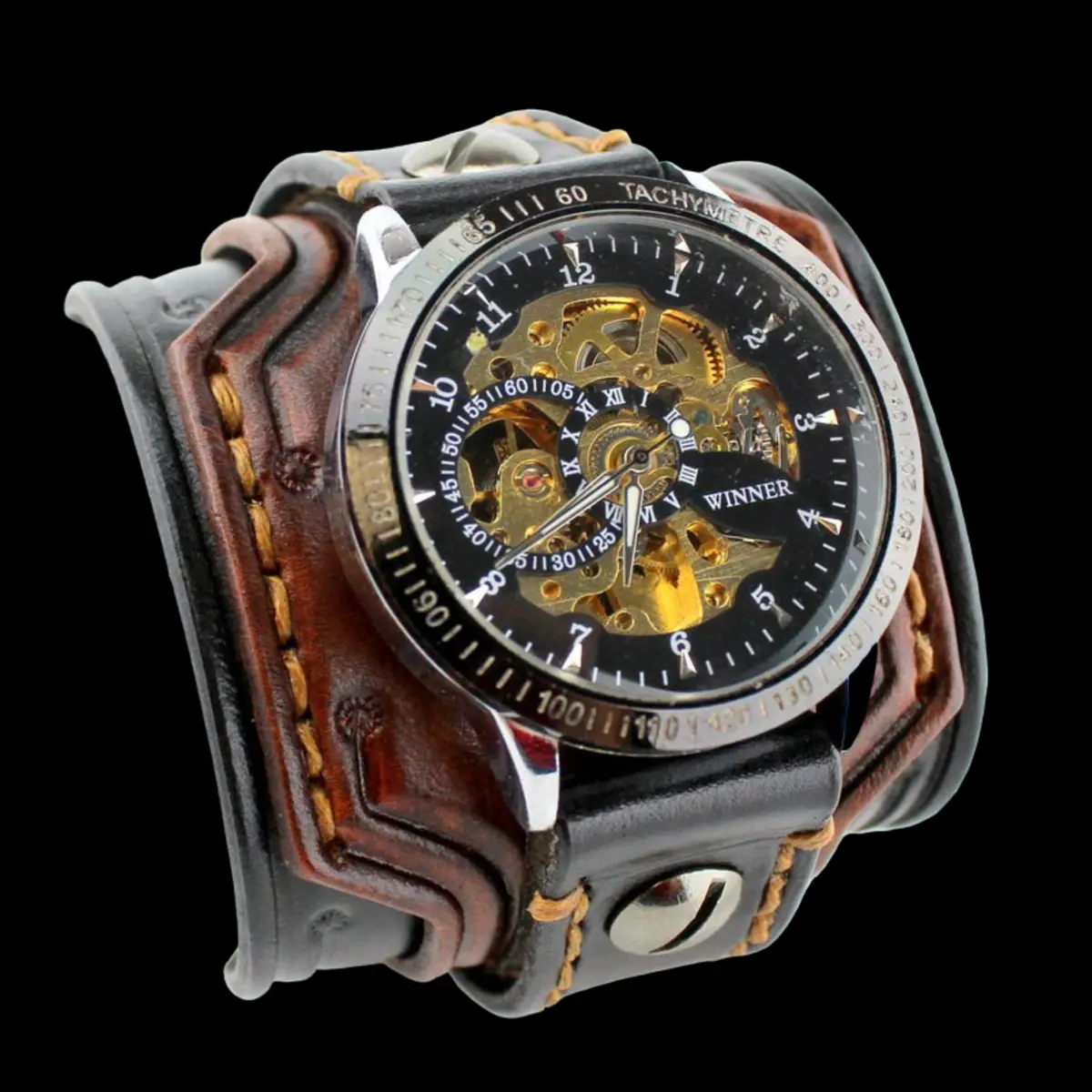 Easy Rider Leather Cuff Watch 1