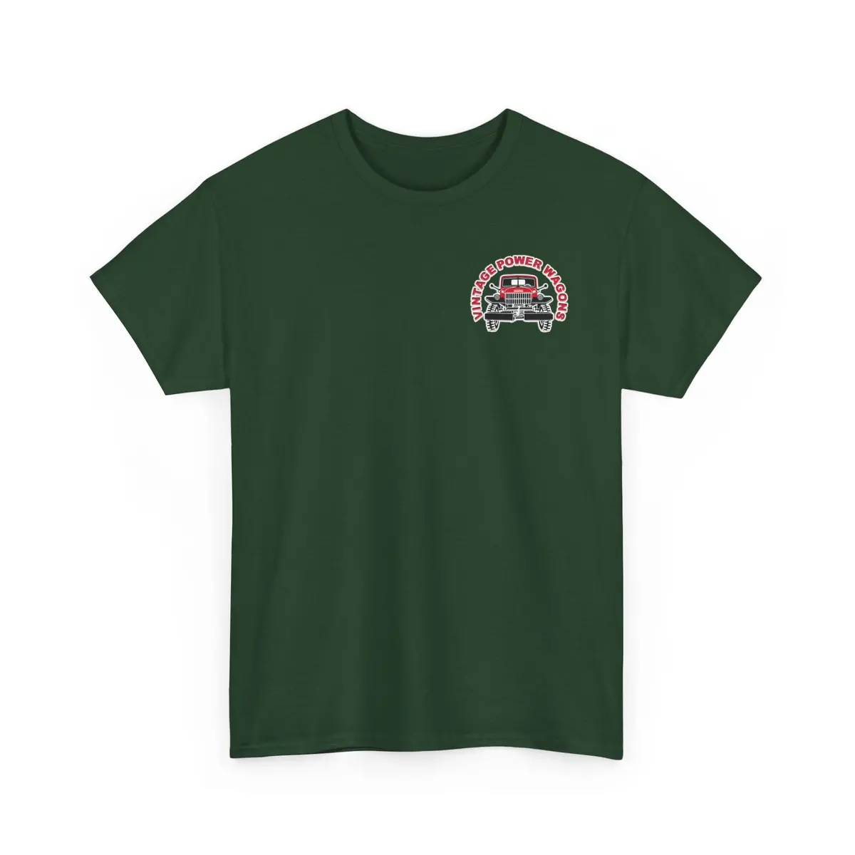 Vintage Power Wagons T-Shirt – Front: Vpw Logo - Back: Classic Vpw Lineup Heavy Cotton Tee 16