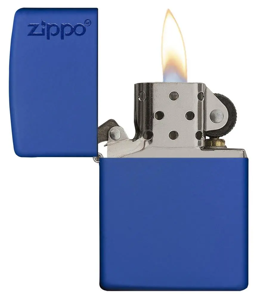Classic Royal Blue Matte Zippo Logo 2