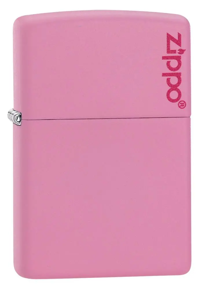 Classic Pink Matte Zippo Logo 1