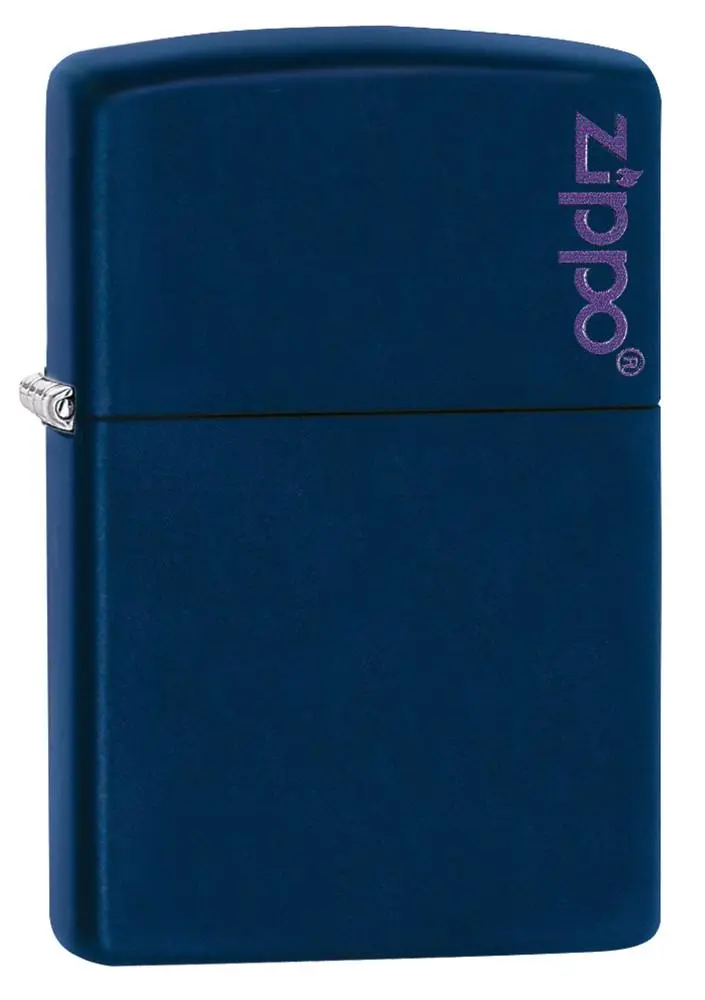 Classic Navy Matte Zippo Logo 1