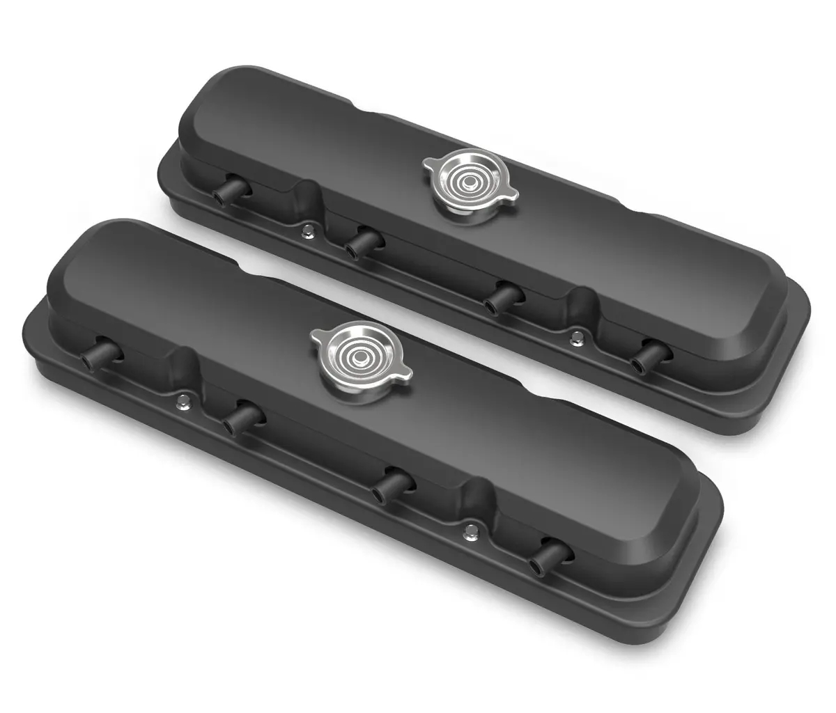 Pontiac Style 2-Piece Ls Valve Covers By Holley - Black 241-192 1