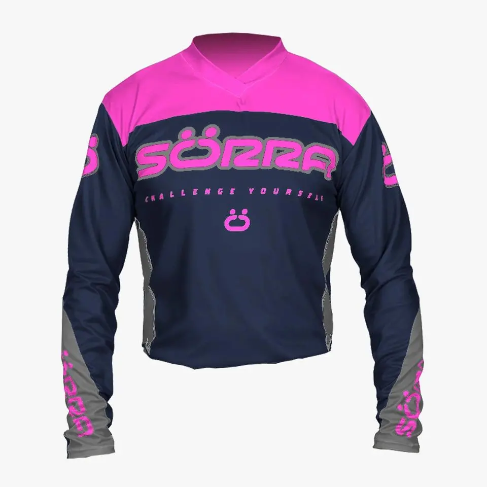 Sorra Trials Jersey Navy/Pink 1