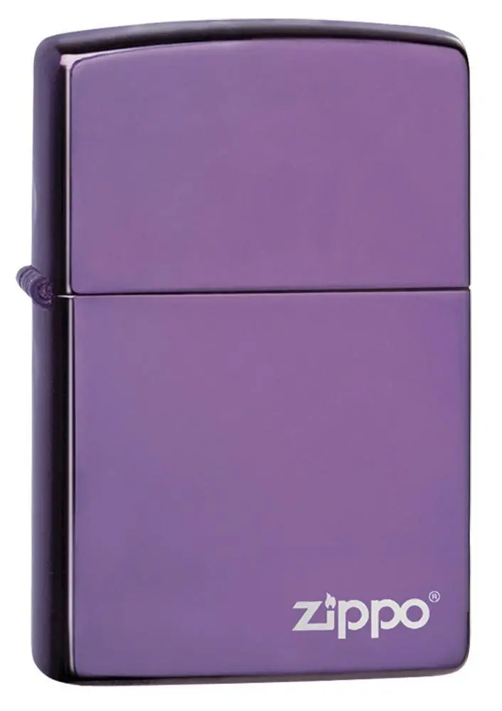 Classic High Polish Purple Zippo Logo 1