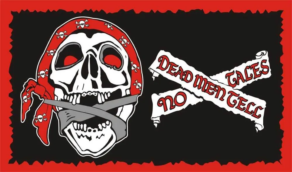 Pirate Deadmen Tell No Tales (3Ft X 5Ft) Flag 1