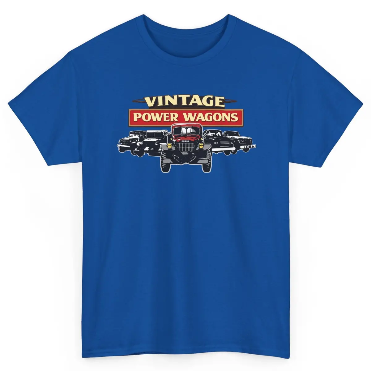 Vintage Power Wagons T-Shirt – Classic Vpw Lineup Heavy Cotton Tee 11