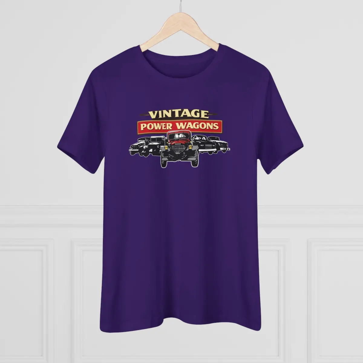 Vintage Power Wagons Women's Tee - Classic Vpw Lineup Bella Shirt 16
