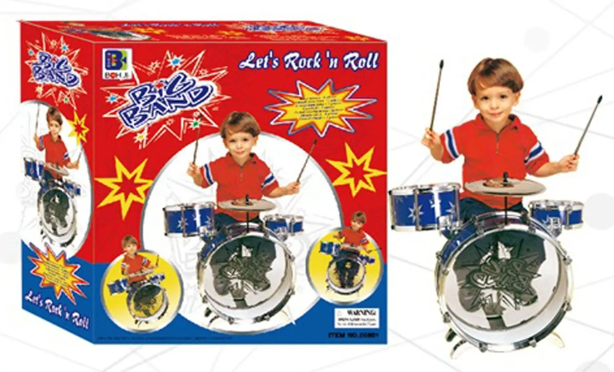 Complete Childrens Play Toy Drum Set 1