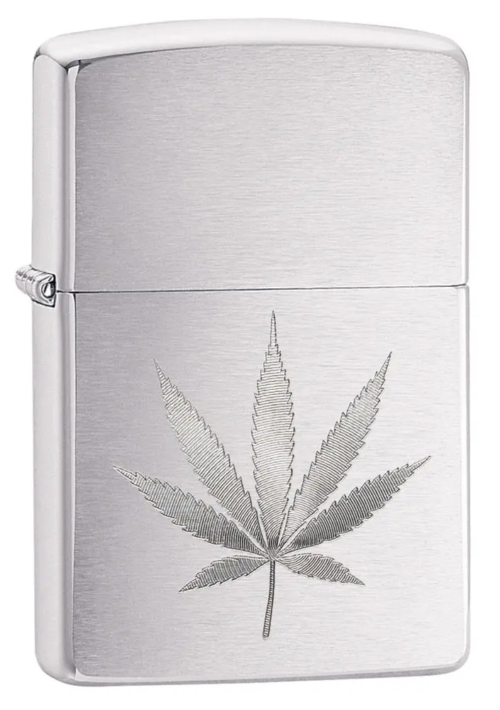 Chrome Marijuana Leaf Design 1