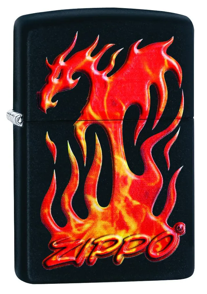 Zippo Flaming Dragon Design 1