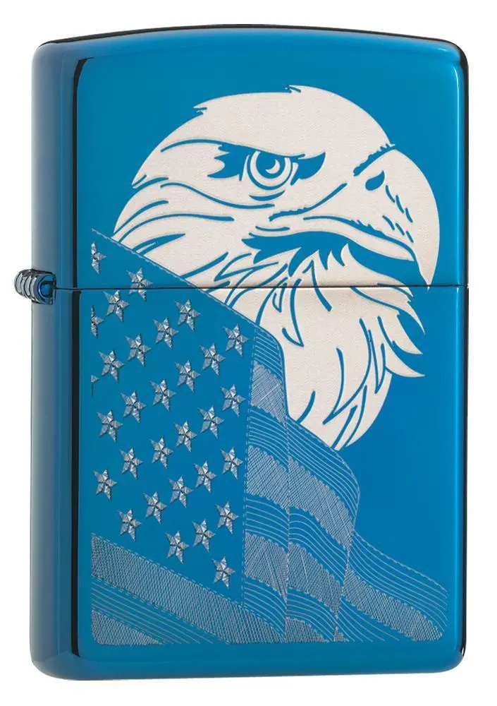 High Polish Blue Eagle And Flag 1