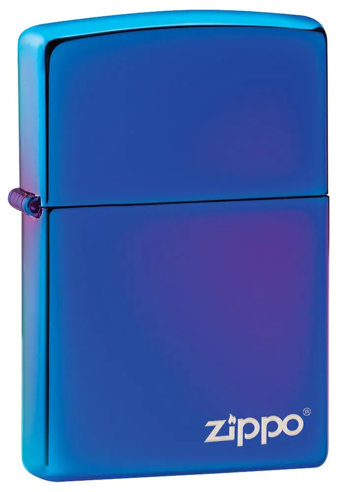 Classic High Polish Indigo Zippo Logo 1