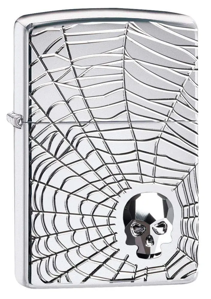 Spider Web Skull Design 1