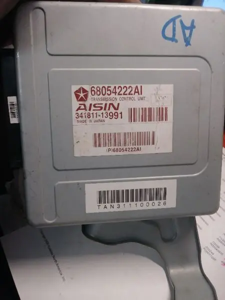 2012 Ram4500 Aisin Transmission Control Module (Tcm). Part Number 68054222Ai 1