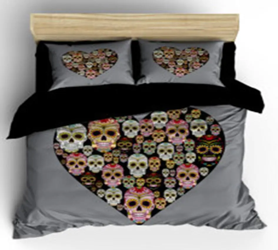 ❤️ Skull Duvet Cover 4