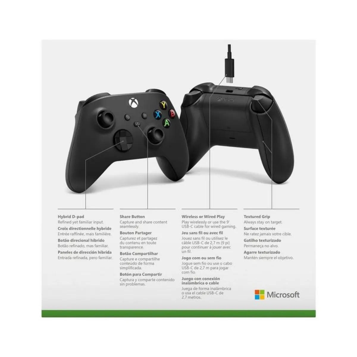 Xbox Wireless Controller + Usb-C® Cable 2