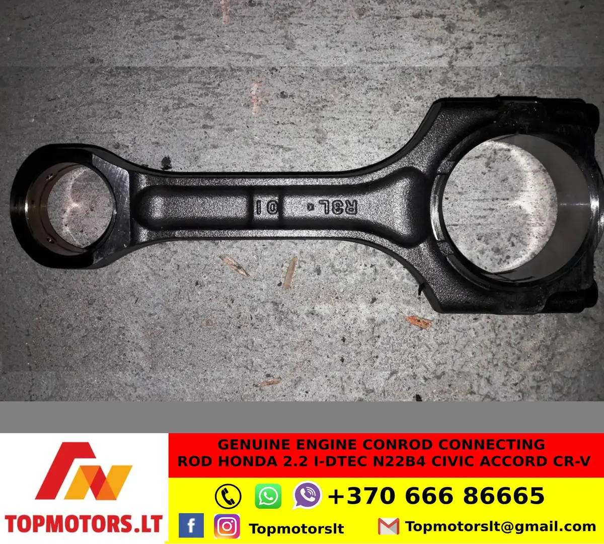 Genuine Engine Conrod Connecting Rod Honda 2.2 I-Dtec N22b4 Civic Accord Cr-V 2