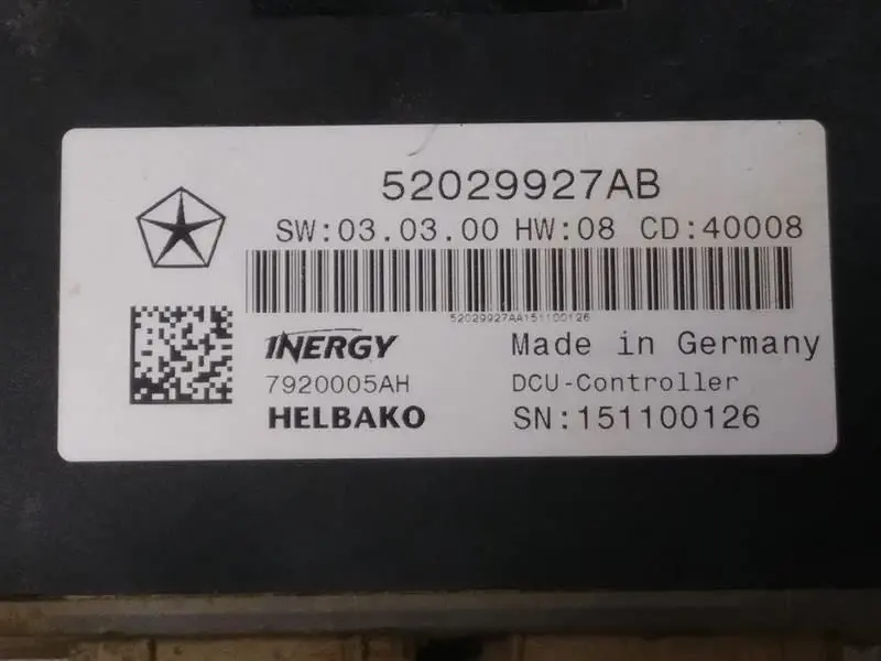 Ram5500 Cab & Chassis Diesel Exhaust Fluid Module. Part Number 52029927Ab 2
