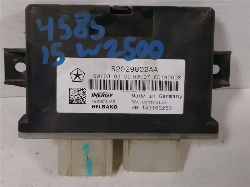 2015 Ram2500 Diesel Exhaust Fluid Module (Def Module). Part Number 52029802Aa 1