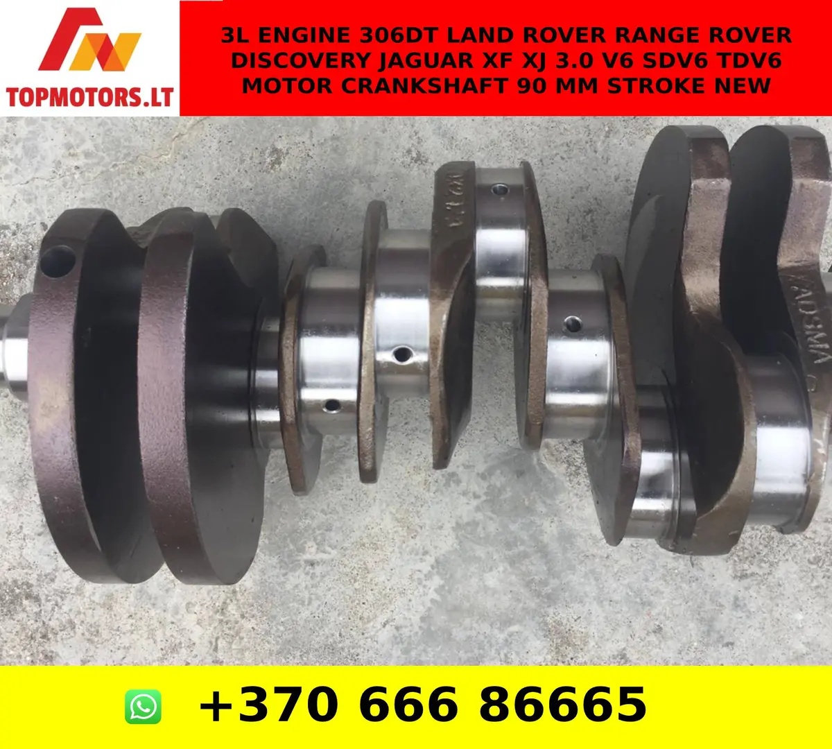 3L Engine 306Dt Land Rover Range Rover Discovery Jaguar Xf Xj 3.0 V6 Sdv6 Tdv6 Motor Crankshaft 90 Mm Stroke New 2