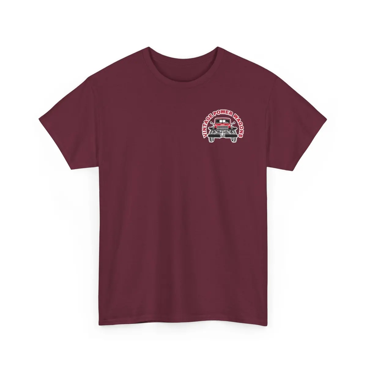 Vintage Power Wagons T-Shirt – Front: Vpw Logo - Back: Classic Vpw Lineup Heavy Cotton Tee 10