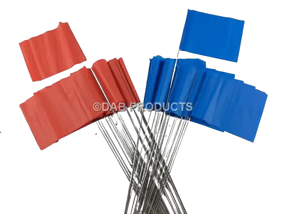 Dab Products Section Marker Flags 20 X Red 20 X Blue 1