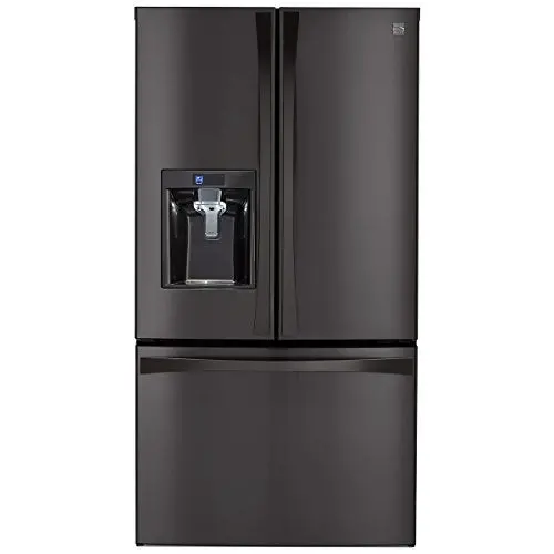 Kenmore Elite 74027 29.8 Cu. Ft. French Door Bottom-Freezer Refrigerator In Black Stainless Steel, Includes Delivery And Hookup (Available In Select Cities Only) 1