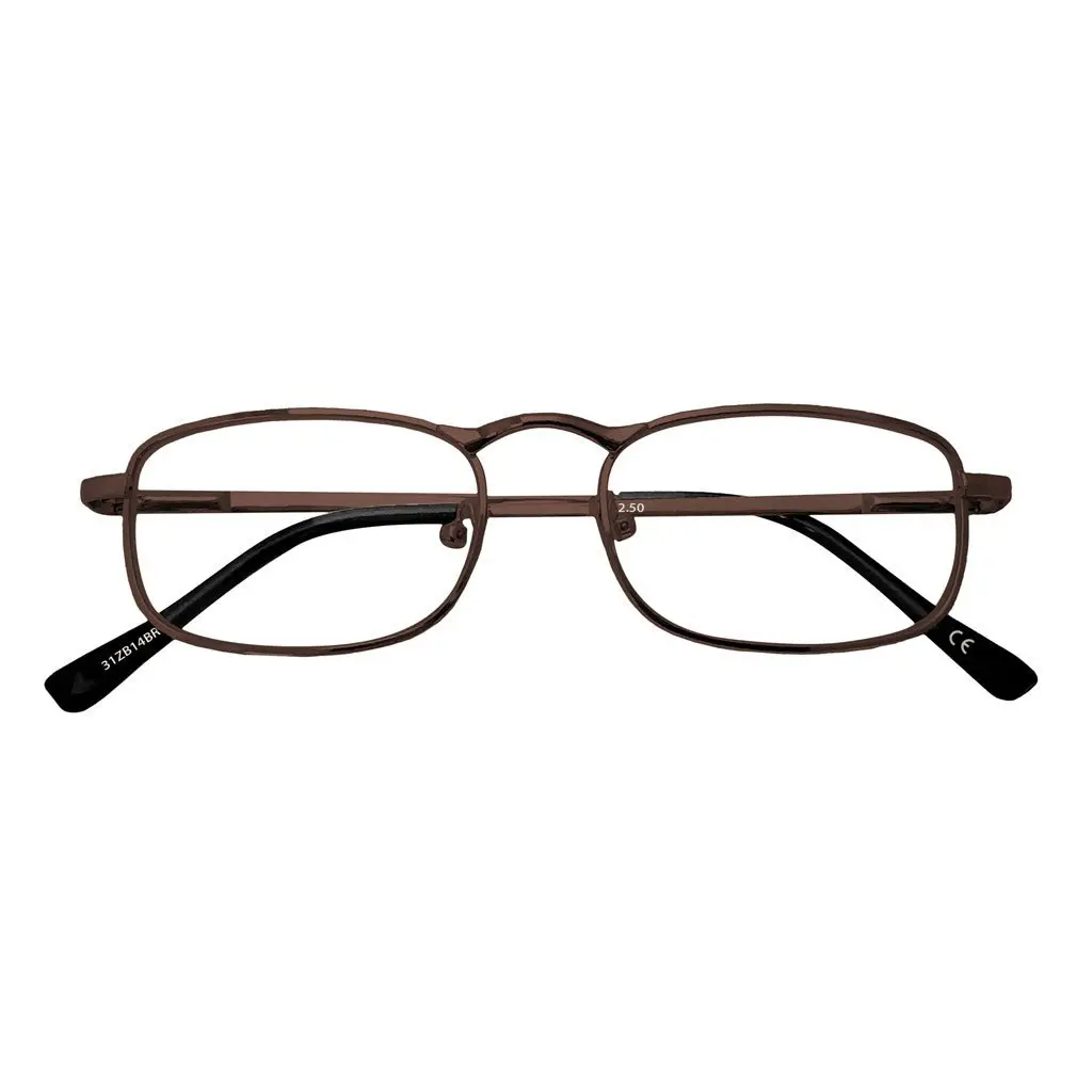 Brown Metal Readers ( +2.50 ) 1