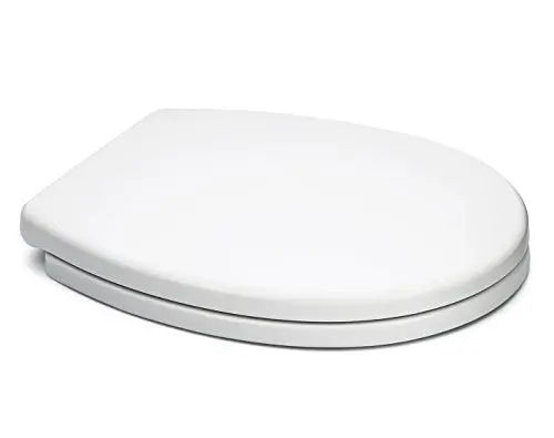 Bath Royale Mastersuite Round Toilet Seat With Cover, White, Slow-Close, Quick-Release For Easy Cleaning 2