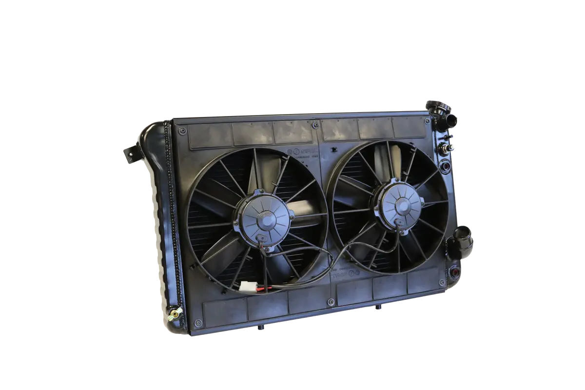 LS Swap Radiator with Pin-Mount Design for 1969–1972 C3 Corvette Small Block - Image 3