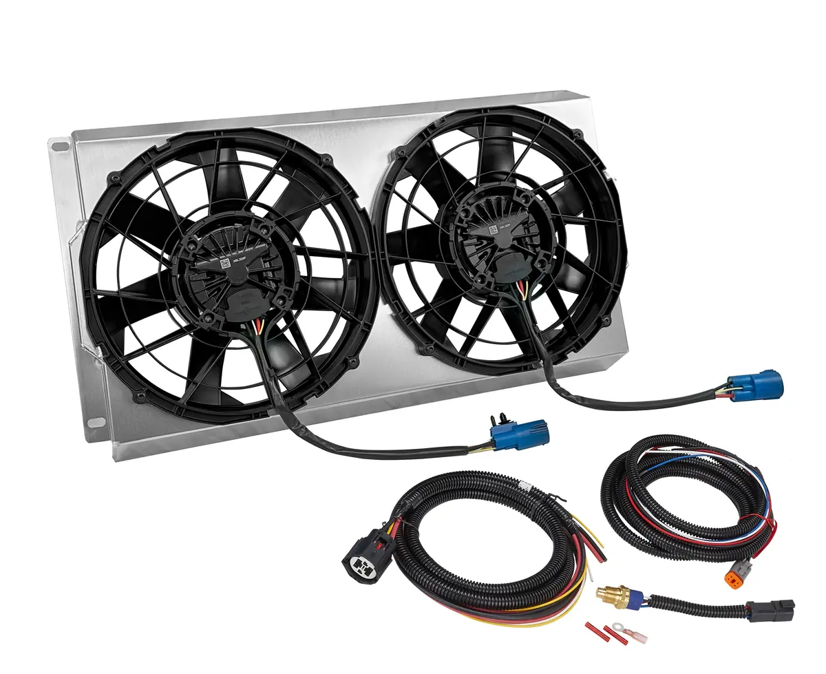 Dual 12" Brushless Fan Kit For 1964-1967 Chevelle Radiators 1