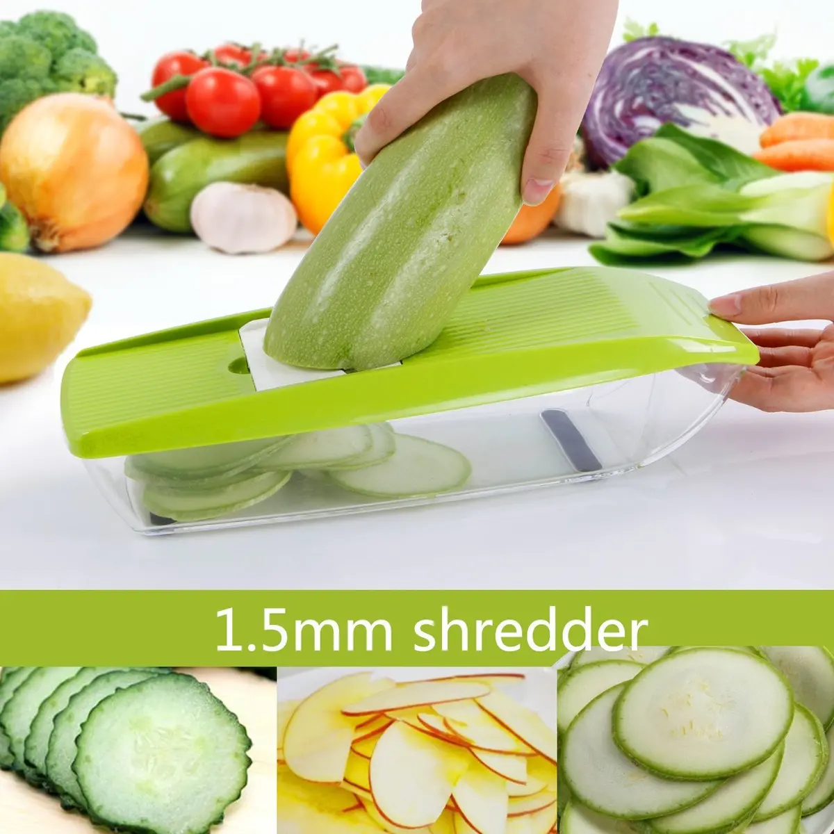 Lifewit Super Mandolin Slicer Plus Vegetable Fruit Dicer Cutter Chopper Nicer Grater Abs - Walmart.Com 2