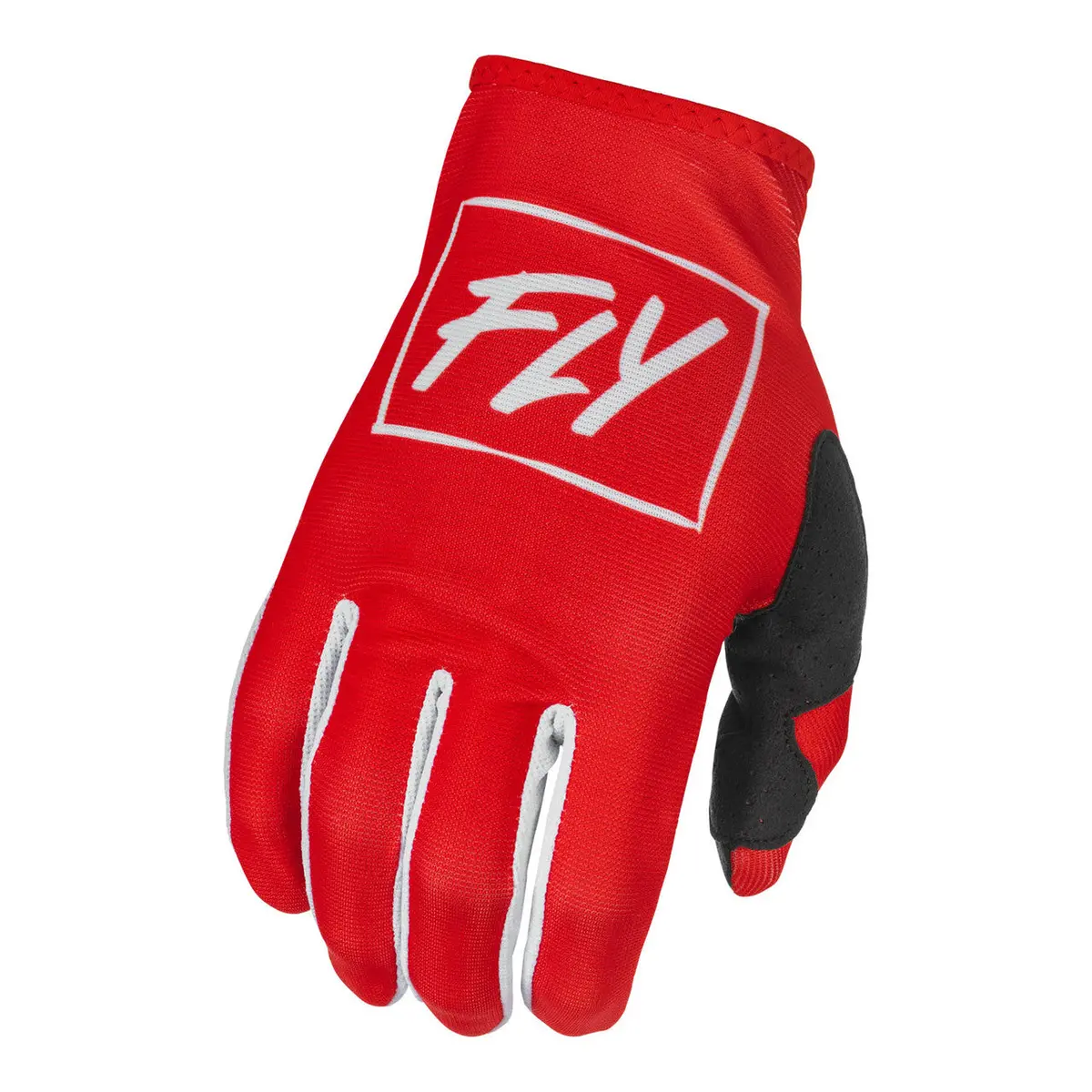 Fly 2022 Lite Adult Motox Enduro Trials Gloves Red/White Small 1