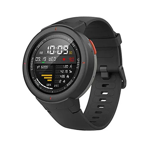 Amazfit Verge Smartwatch With Gps Plus Glonass All-Day Heart Rate And Activity Tracking, 5-Day Long Battery Life, Make And Answer Phone Call, Ip68 Waterproof, A1811 Gray 1