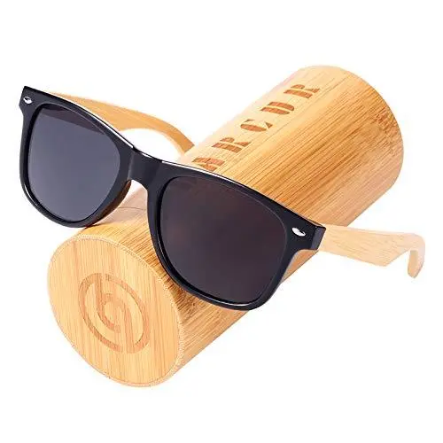 Barcur Wood Sunglasses Spring Hinge Handmade Bamboo Sunglasses Men Wooden Sun Glasses Women Polarized Oculos De Sol Masculino 1