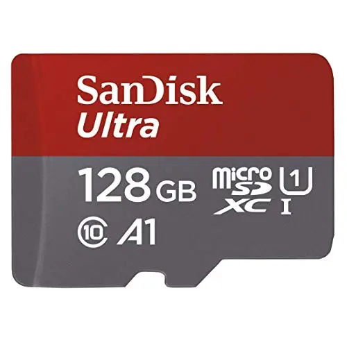 Sandisk 128Gb Ultra Microsdxc Uhs-I Memory Card With Adapter - 100Mb/S, C10, U1, Full Hd, A1, Micro Sd Card - Sdsquar-128G-Gn6ma 1