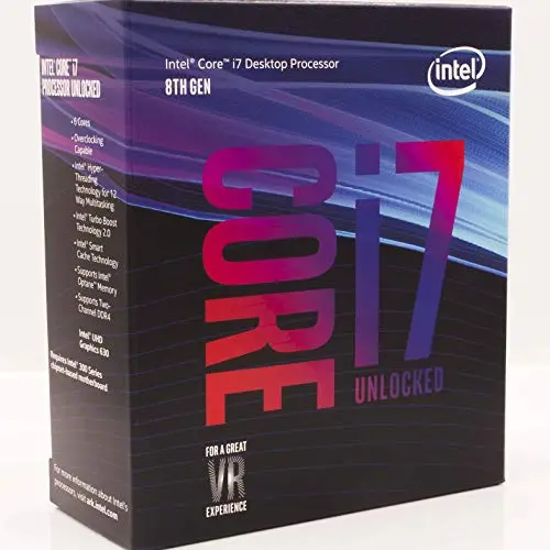 Intel Core I7-8700K Desktop Processor 6 Cores Up To 4.7Ghz Turbo Unlocked Lga1151 300 Series 95W 1