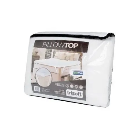 Pillow Top Colchão Casal Fibras Petfom Trisoft 2