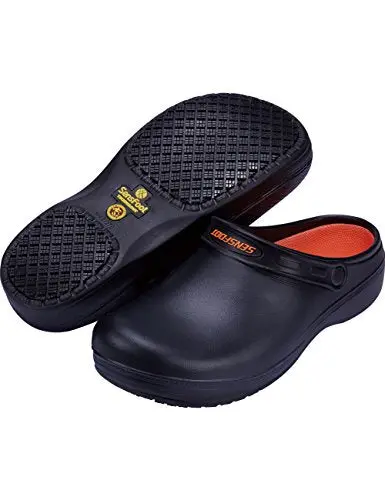 Sensfoot Slip Resistant Chef Clogs For Kitchen Work Shoes For Men (11-11.5 Us Men) 1