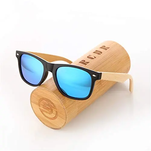 Barcur Wood Sunglasses Spring Hinge Handmade Bamboo Sunglasses Men Wooden Sun Glasses Women Polarized Oculos De Sol Masculino 2