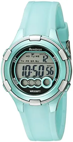 Armitron Sport Women's 45/7053Ltg Digital Light Green Resin Strap Watch 1