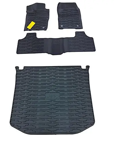 Jeep Grand Cherokee Rubber Slush Floor Mats & Cargo Tray Liner Set Mopar 1